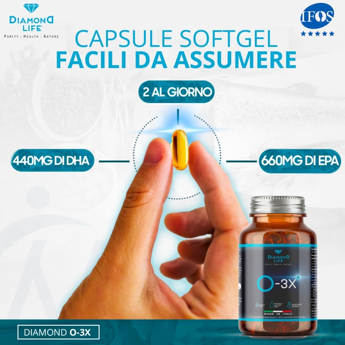 O-3X - Omega 3 Alaska facile da deglutire