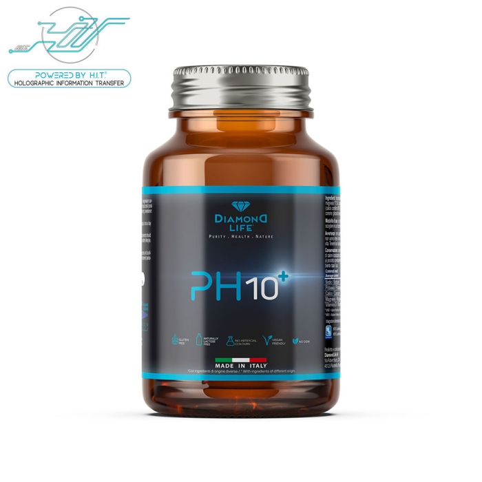 PH10 Powered by H.I.T. - Antiacido Naturale a Base di Potassio, Magnesio, Calcio Corallino Fossile e Vitamina D Aumentati - 200g