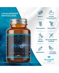 PH10 Powered by H.I.T. - Antiacido Naturale a Base di Potassio, Magnesio, Calcio Corallino Fossile e Vitamina D Aumentati - 200g