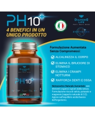 PH10 Powered by H.I.T. - Antiacido Naturale a Base di Potassio, Magnesio, Calcio Corallino Fossile e Vitamina D Aumentati - 200g